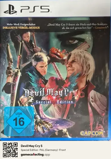 Devil May Cry 5 PlayStation 5, Germany box front