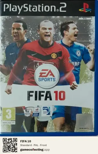 FIFA 10 PlayStation 2, PAL box front