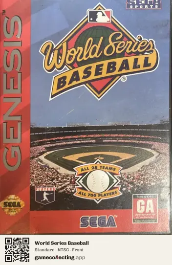 World Series Baseball Sega Mega Drive / Genesis, NTSC box front