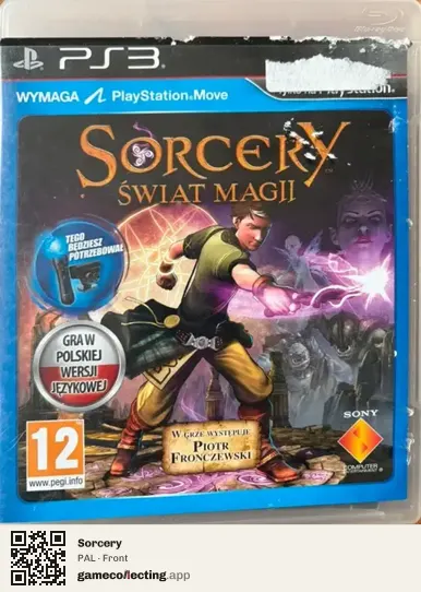 Sorcery PlayStation 3, PAL box front