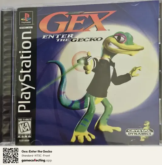 Gex: Enter the Gecko PlayStation, NTSC box front