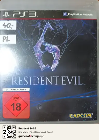 Resident Evil 6 PlayStation 3, Germany box front