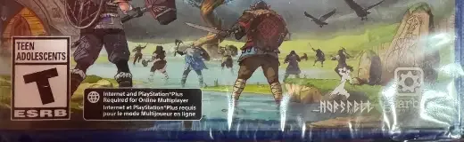 Tribes of Midgard, the ESRB box on its front