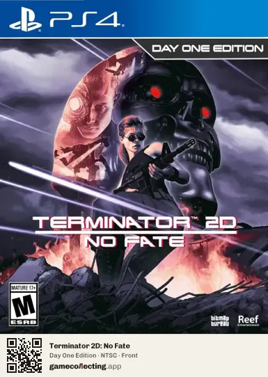 Terminator 2D: No Fate PlayStation 4, NTSC box front