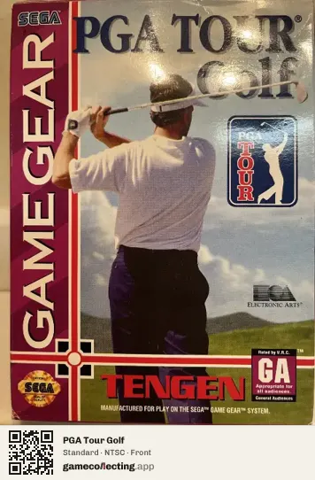 PGA Tour Golf Sega Game Gear, NTSC box front