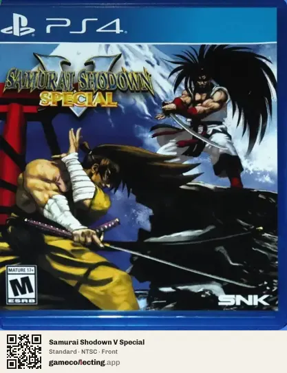 Samurai Shodown V Special PlayStation 4, NTSC box front