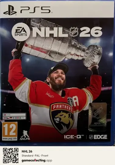 NHL 26 PlayStation 5, PAL box front