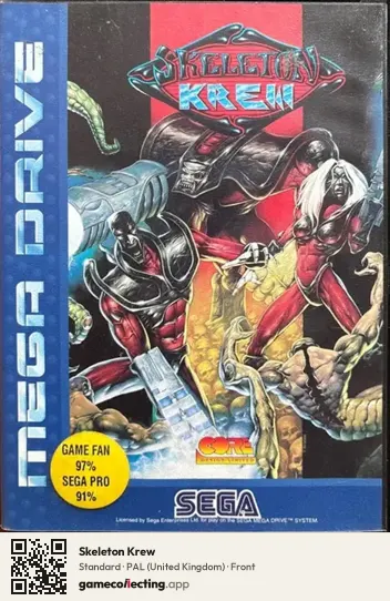 Skeleton Krew Sega Mega Drive / Genesis, United Kingdom box front