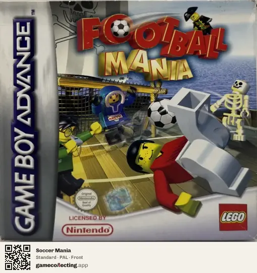 Soccer Mania Game Boy Advance, PAL box front