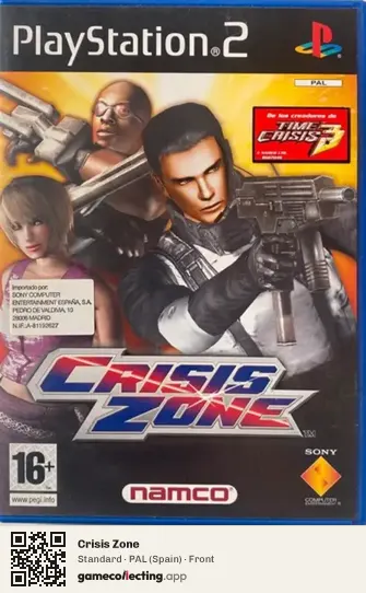 Crisis Zone PlayStation 2, Spain box front