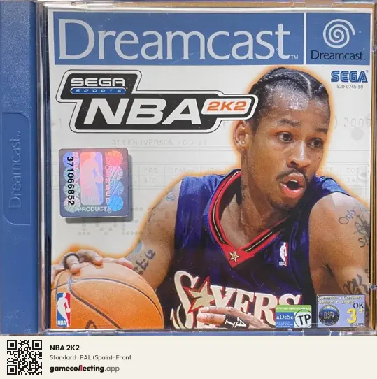 NBA 2K2 Sega Dreamcast, Spain box front