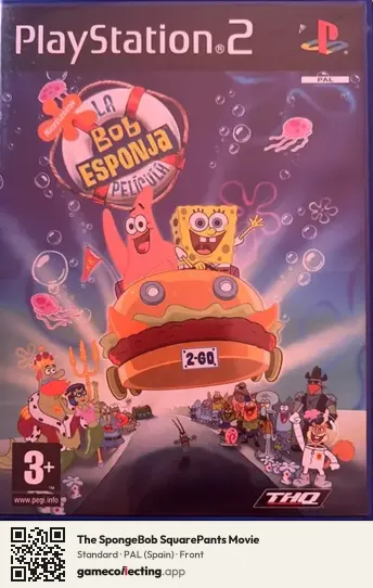 The SpongeBob SquarePants Movie PlayStation 2, Spain box front