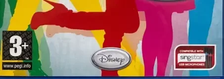 Disney Sing It, the PEGI square on its front