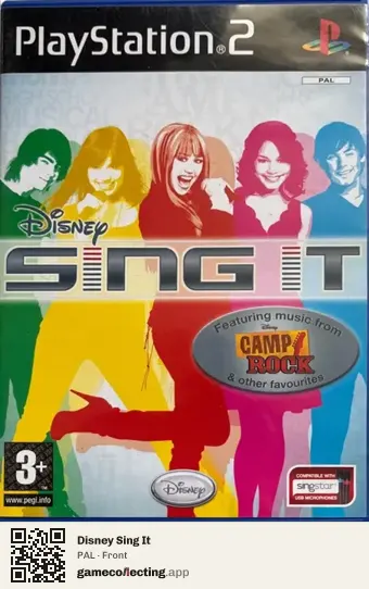 Disney Sing It PlayStation 2, PAL box front