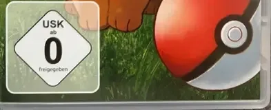 Pokémon: Let's Go, Eevee!, the USK square on its front