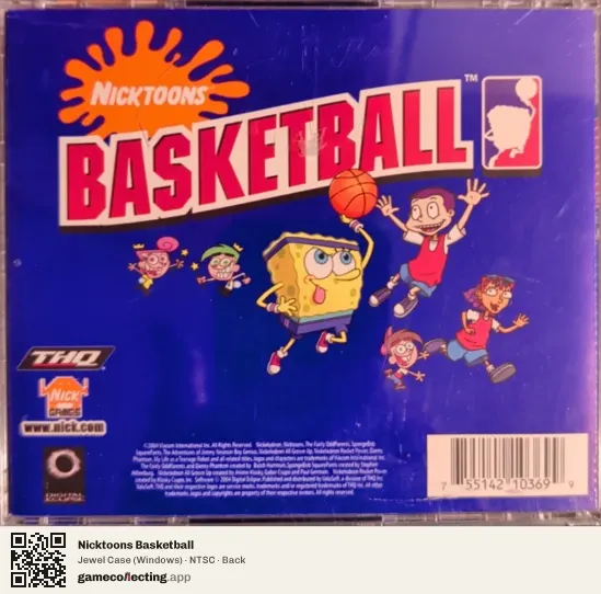 Nicktoons Basketball Computer, NTSC box back