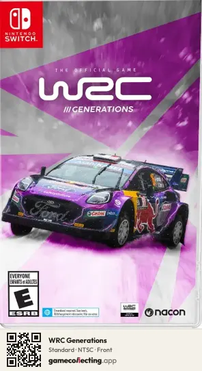 WRC Generations Nintendo Switch, NTSC box front