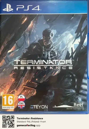 Terminator: Resistance PlayStation 4, Poland box front