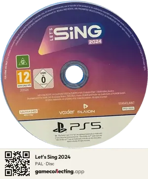 Let's Sing 2024 PlayStation 5, PAL disc