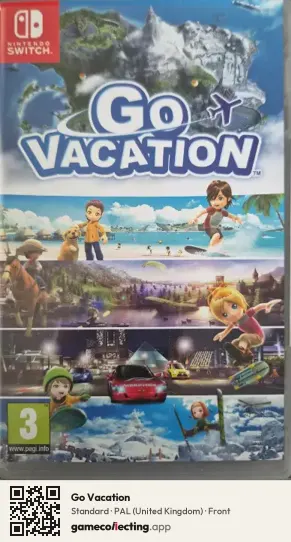 Go Vacation Nintendo Switch, United Kingdom box front