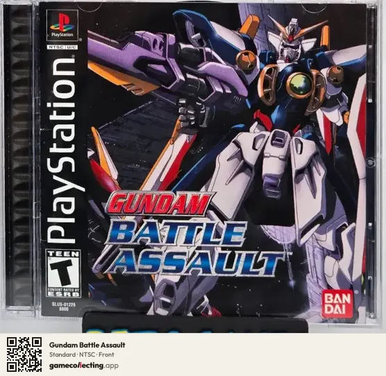 Gundam Battle Assault PlayStation, NTSC box front