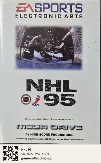 NHL 95 Sega Mega Drive / Genesis, PAL box front