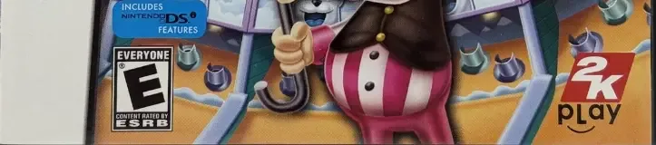 New Carnival Games, the ESRB box on its front