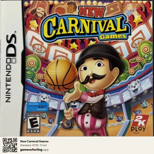 New Carnival Games Nintendo DS, NTSC box front