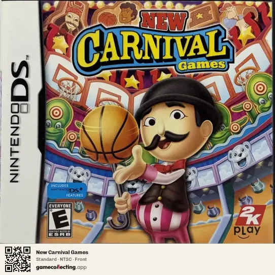New Carnival Games Nintendo DS, NTSC box front