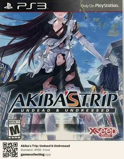 Akiba's Trip: Undead & Undressed PlayStation 3, NTSC box front
