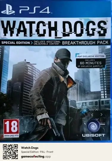 Watch Dogs PlayStation 4, PAL box front