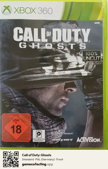 Call of Duty: Ghosts Xbox 360, Germany box front