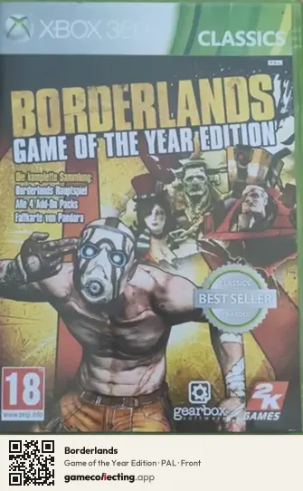 Borderlands Xbox 360, PAL box front