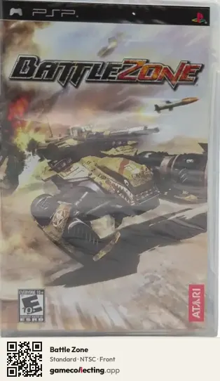 Battle Zone PlayStation Portable, NTSC box front