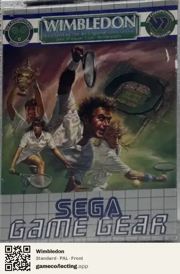 Wimbledon Sega Game Gear, PAL box front