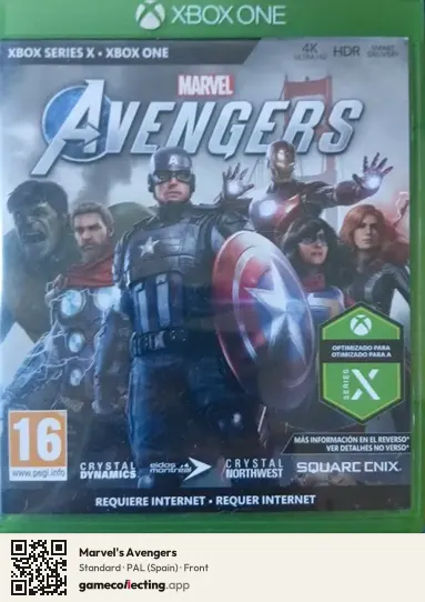 Marvel's Avengers Xbox One, Spain box front