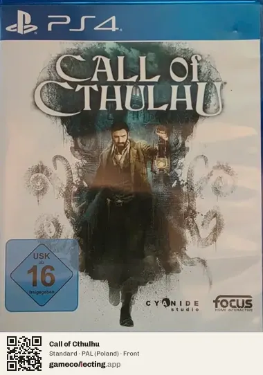 Call of Cthulhu PlayStation 4, Poland box front