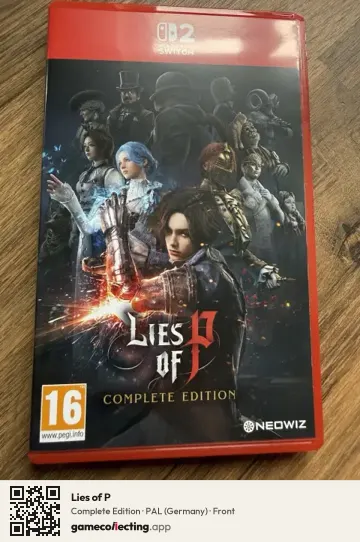 Lies of P Nintendo Switch 2, Germany box front