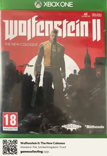 Wolfenstein II: The New Colossus Xbox One, United Kingdom box front