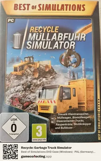 Recycle: Garbage Truck Simulator Computer, Germany box front