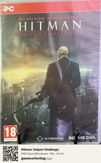 Hitman: Sniper Challenge Computer, PAL box front