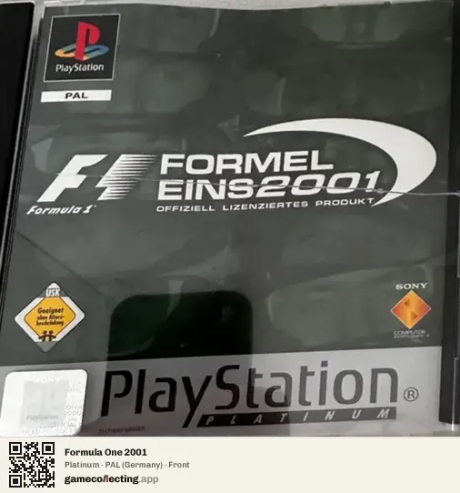Formula One 2001 PlayStation, Germany box front