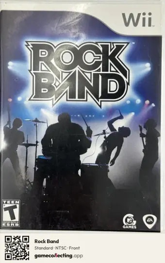 Rock Band Nintendo Wii, NTSC box front