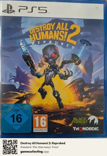Destroy All Humans! 2: Reprobed PlayStation 5, Germany box front