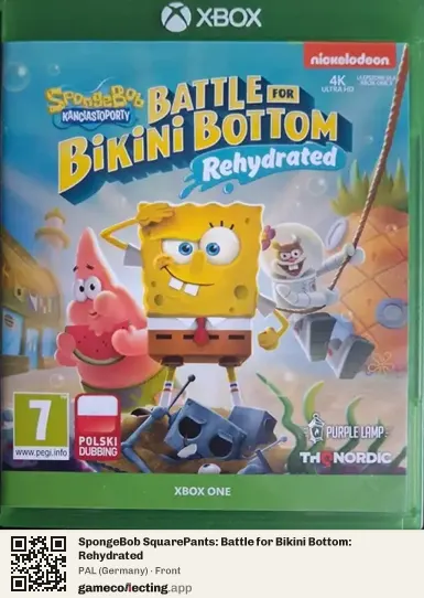 SpongeBob SquarePants: Battle for Bikini Bottom: Rehydrated Xbox One, Germany box front