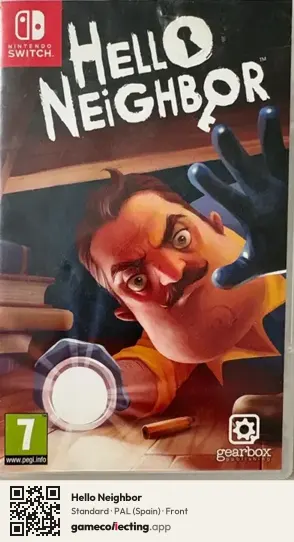 Hello Neighbor Nintendo Switch, Spain box front