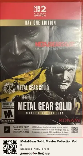 Metal Gear Solid: Master Collection Vol. 2 Nintendo Switch 2, NTSC box front