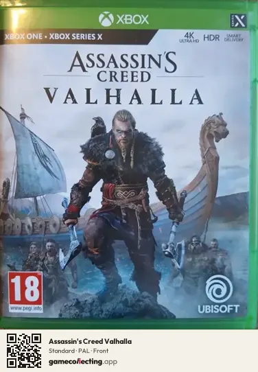 Assassin's Creed Valhalla Xbox One, PAL box front