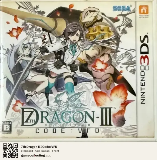 7th Dragon III Code: VFD Nintendo 3DS, Asia box front