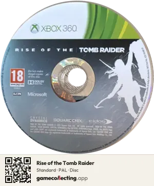 Rise of the Tomb Raider Xbox 360, PAL disc